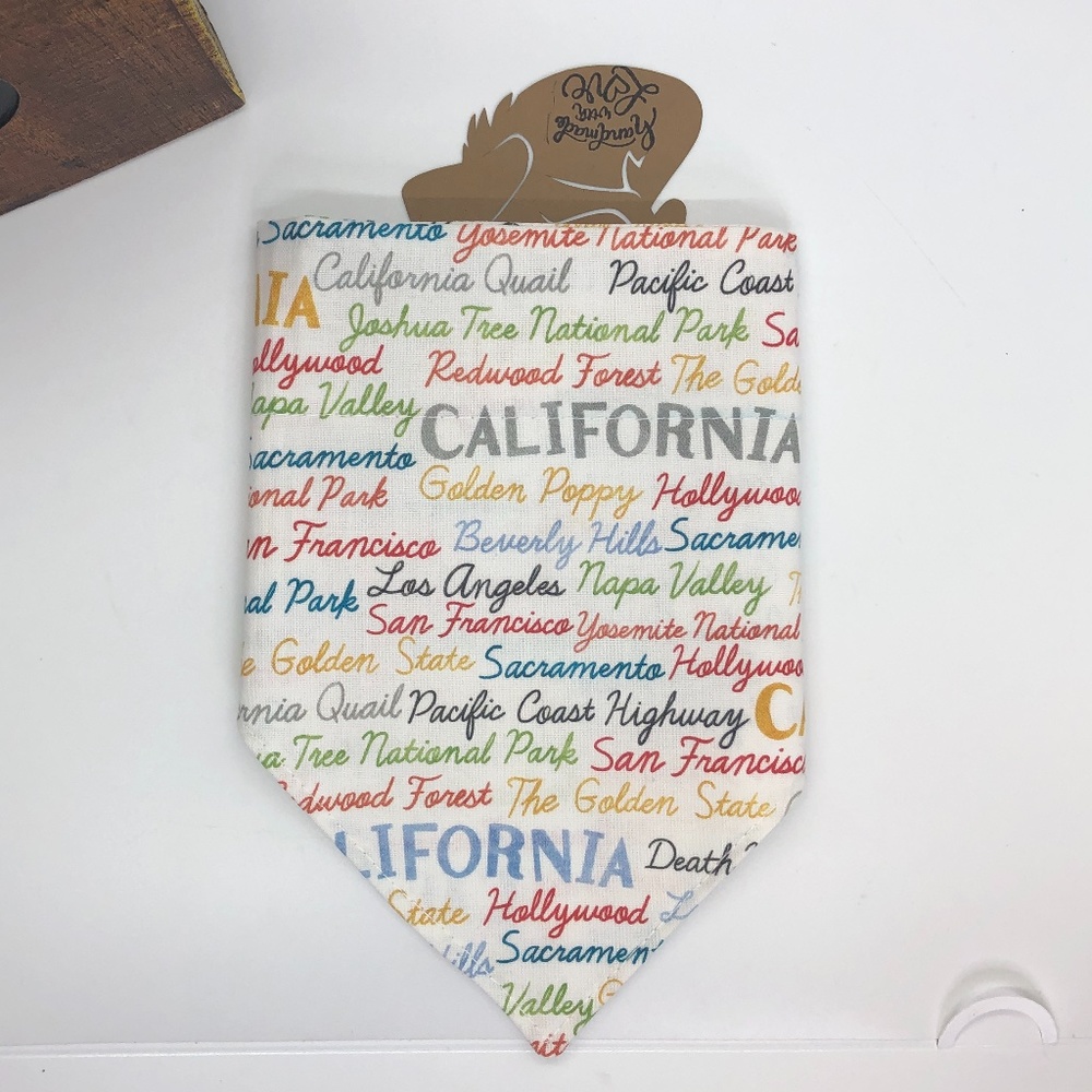 Over The Collar CALIFORNIA Graphic pet bandana